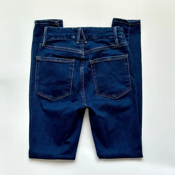 Good American Good Legs Skinny Jeans High Rise Dark Wash Size 2 / 26 - Picture 8 of 9